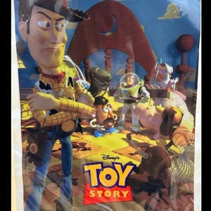 Vintage Toy Story Party Favor Bags - Plastic - 1995 - 8 Per Package - New Pixar image 6