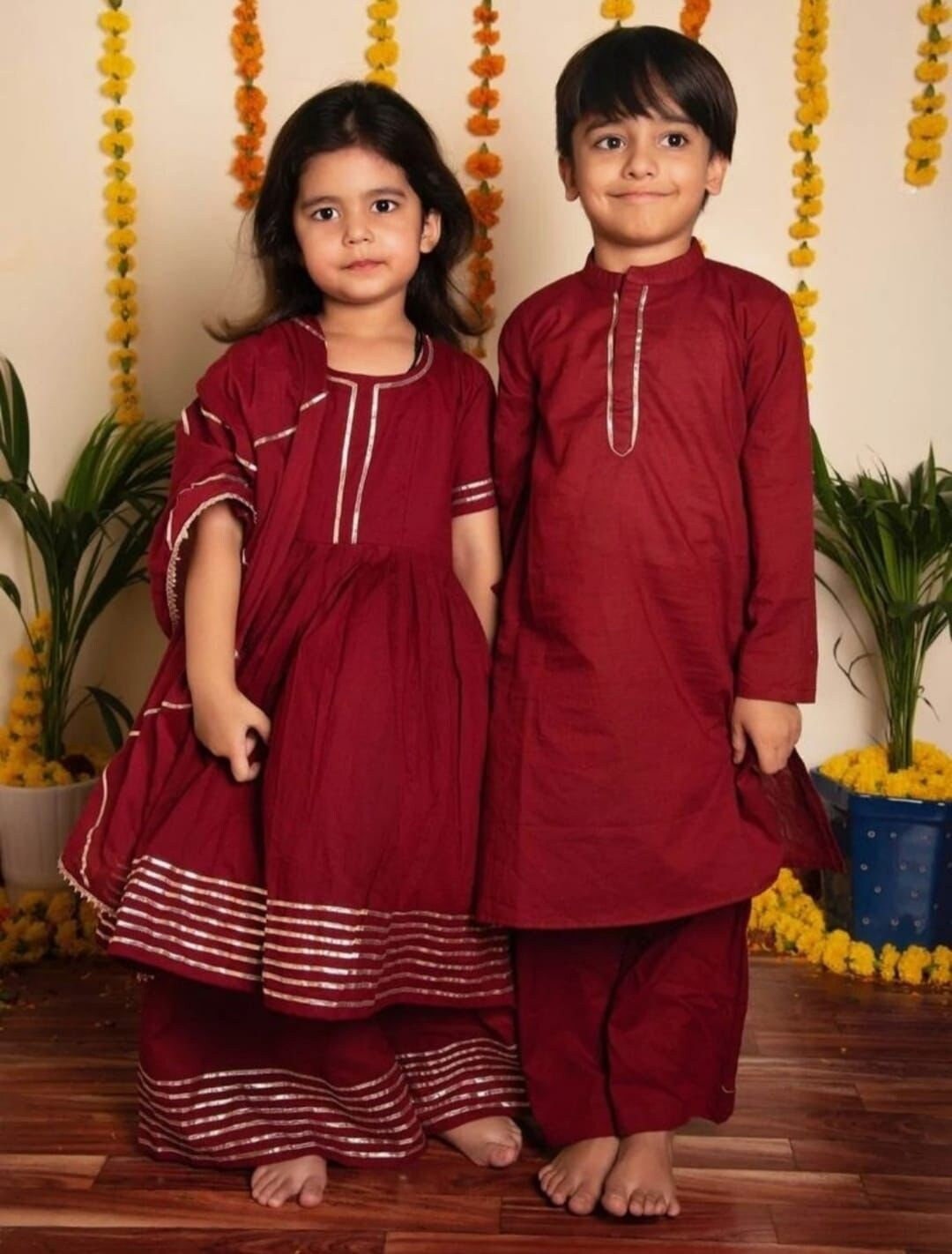 Brother Sister Sibling Matching Dress Set/ Kurti Sharara Etsy