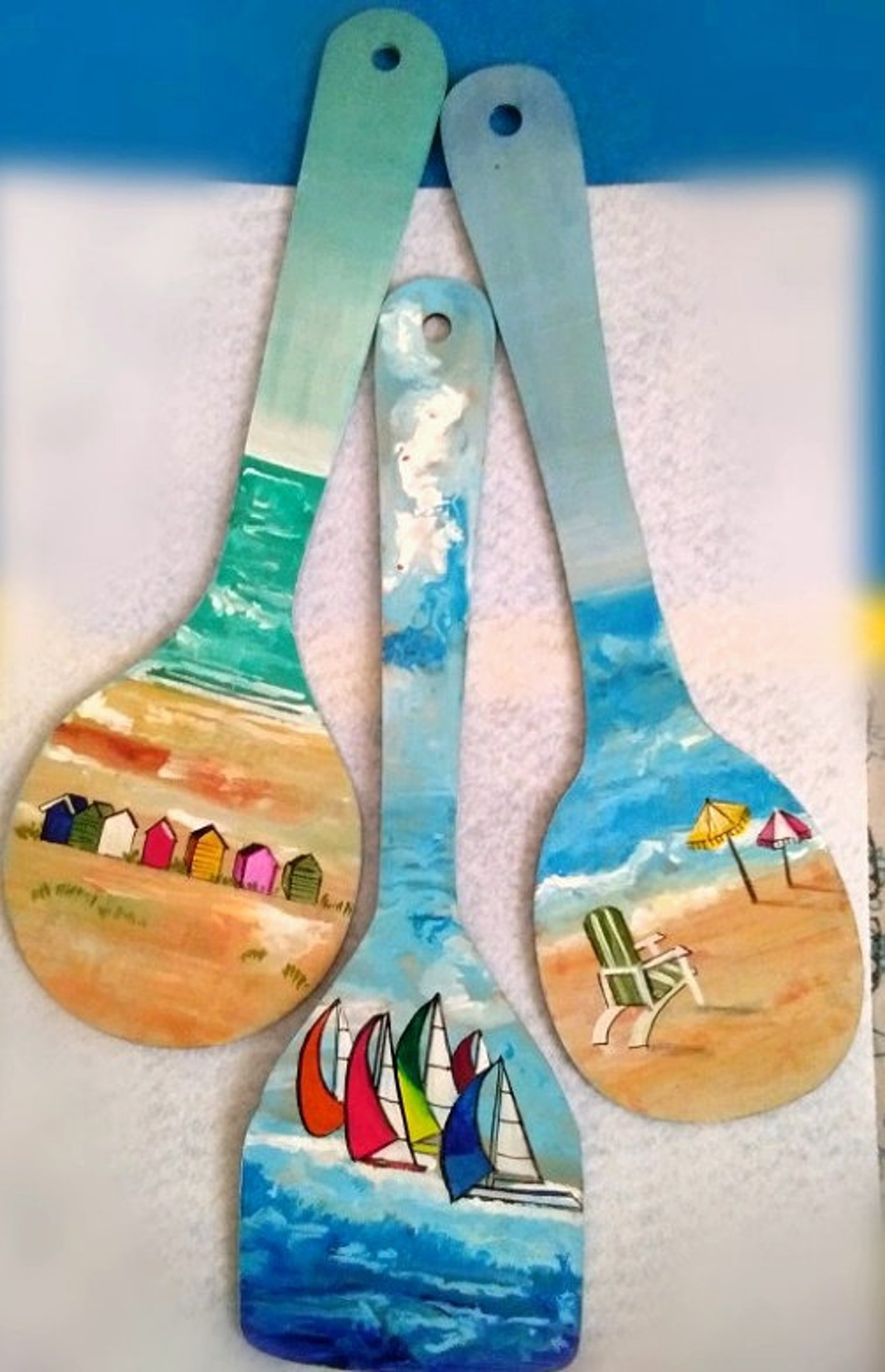 Personalised Customised Handcrafted Wooden Spatula Wall Etsy