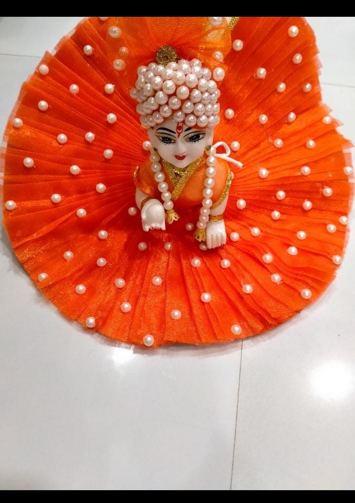 Ladoo Gopal Dress/ Poshak With Mukut-pagdi/radha Krishna