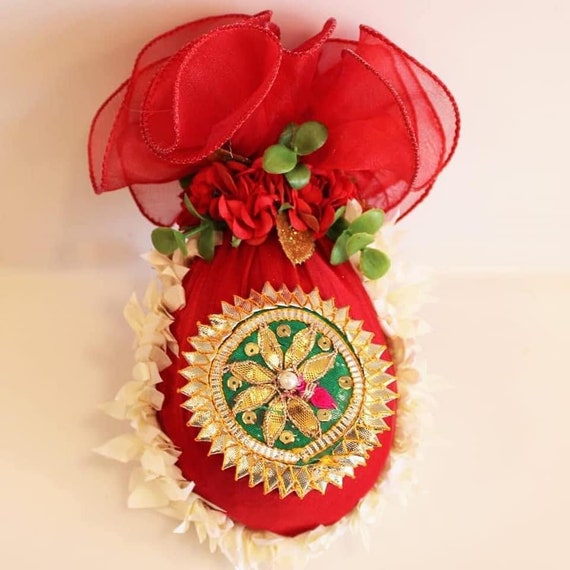 Decorated Shagun Nariyal Dry Coconut For Wedding Ring Etsy