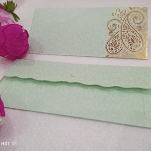 50 x nom personnalisé-Paisley Design couleurs pastel Enveloppe argent liquide-n'importe quelle langue-Faveur de mariage-Diwali-Ramdan Sagan Eid Salami Shagun cadeau