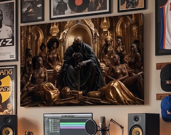 Mansa Musa, afrikanischer König, Leinwand | Matte Keilrahmenleinwand