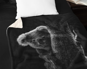 Koala Sherpa Fleece Decke