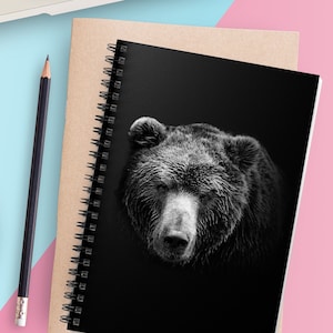 Grizzly Bear Notebook - Ruled Line