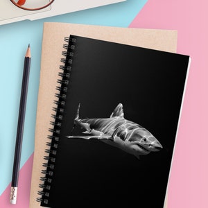 Great White Shark Notebook - Ruled Line
