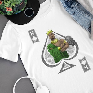 Short-Sleeve Black King of Spades Unisex T-Shirt