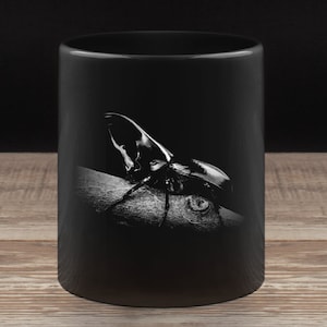 Rhinoceros Beetle Black mug 11oz