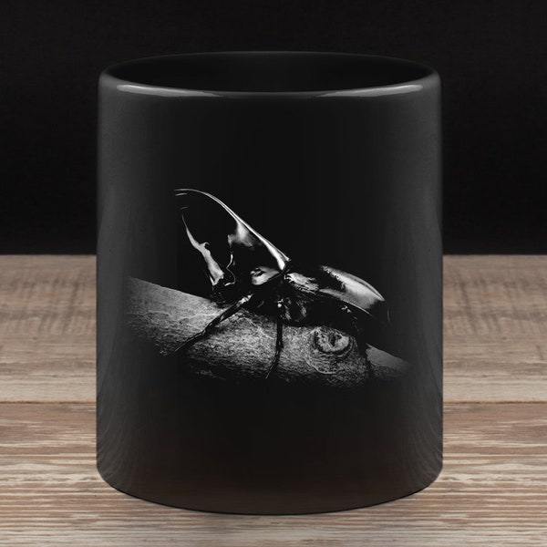 Rhinoceros Beetle Black mug 11oz
