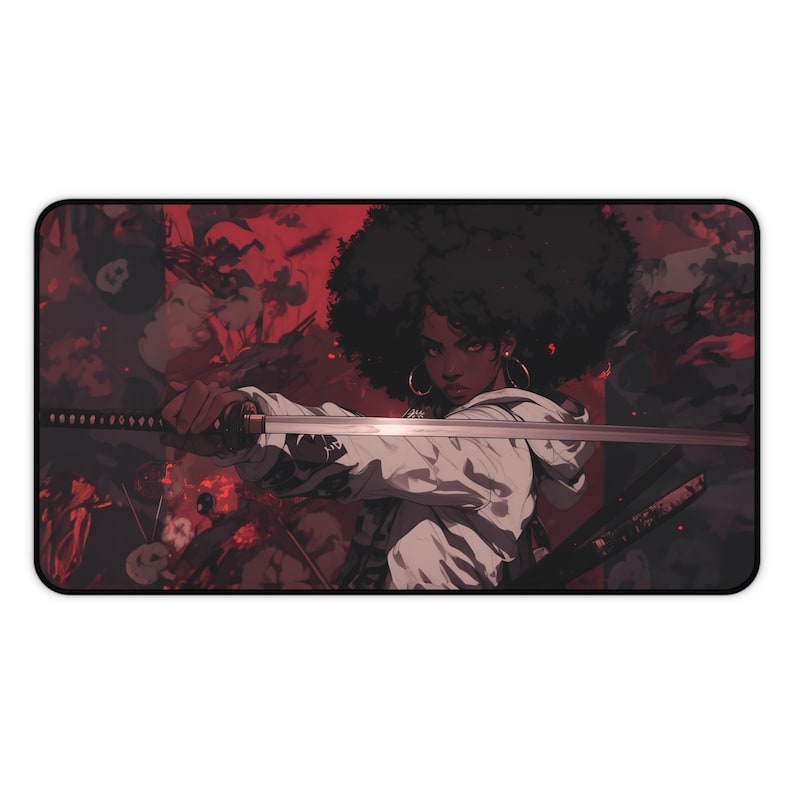 Tapete de escritorio Afro Samurai - Guerrera atrevida Lámina artística imagen 2