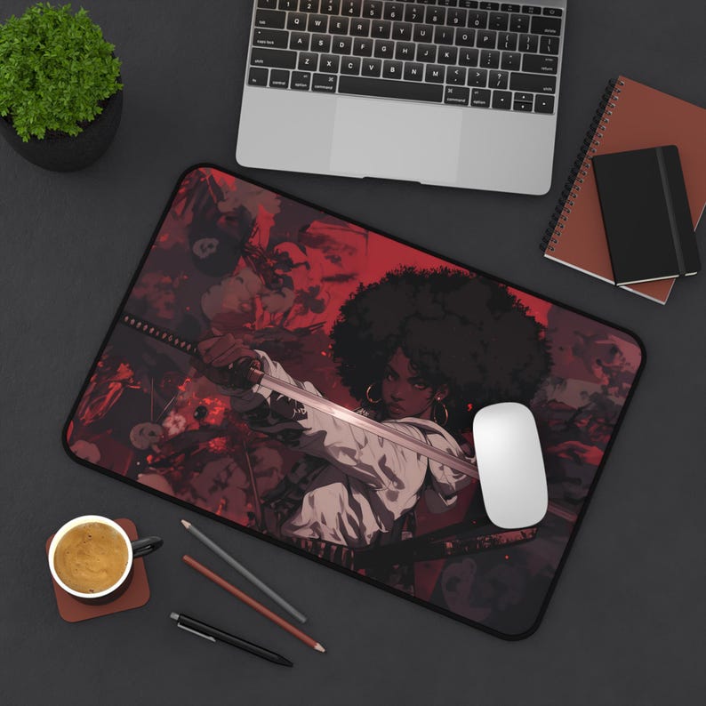 Tapete de escritorio Afro Samurai - Guerrera atrevida Lámina artística imagen 6