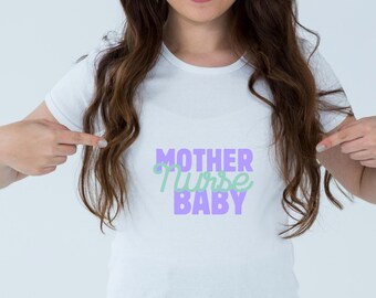 Mutter Baby Krankenschwester SVG | Krankenschwester Shirt Design | L & D Krankenschwester Cricut Cut Datei | Krankenschwester Life SVG
