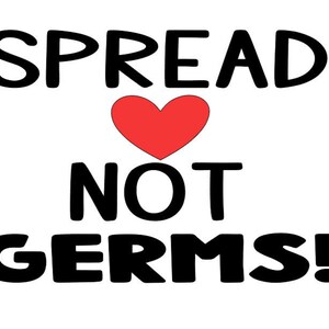 Spread Love Not Germs Svg, Social Distance Svg, Pandemic Svg, Mask Svg, Quarantine Svg, Cut file, silhouette,and Cricut