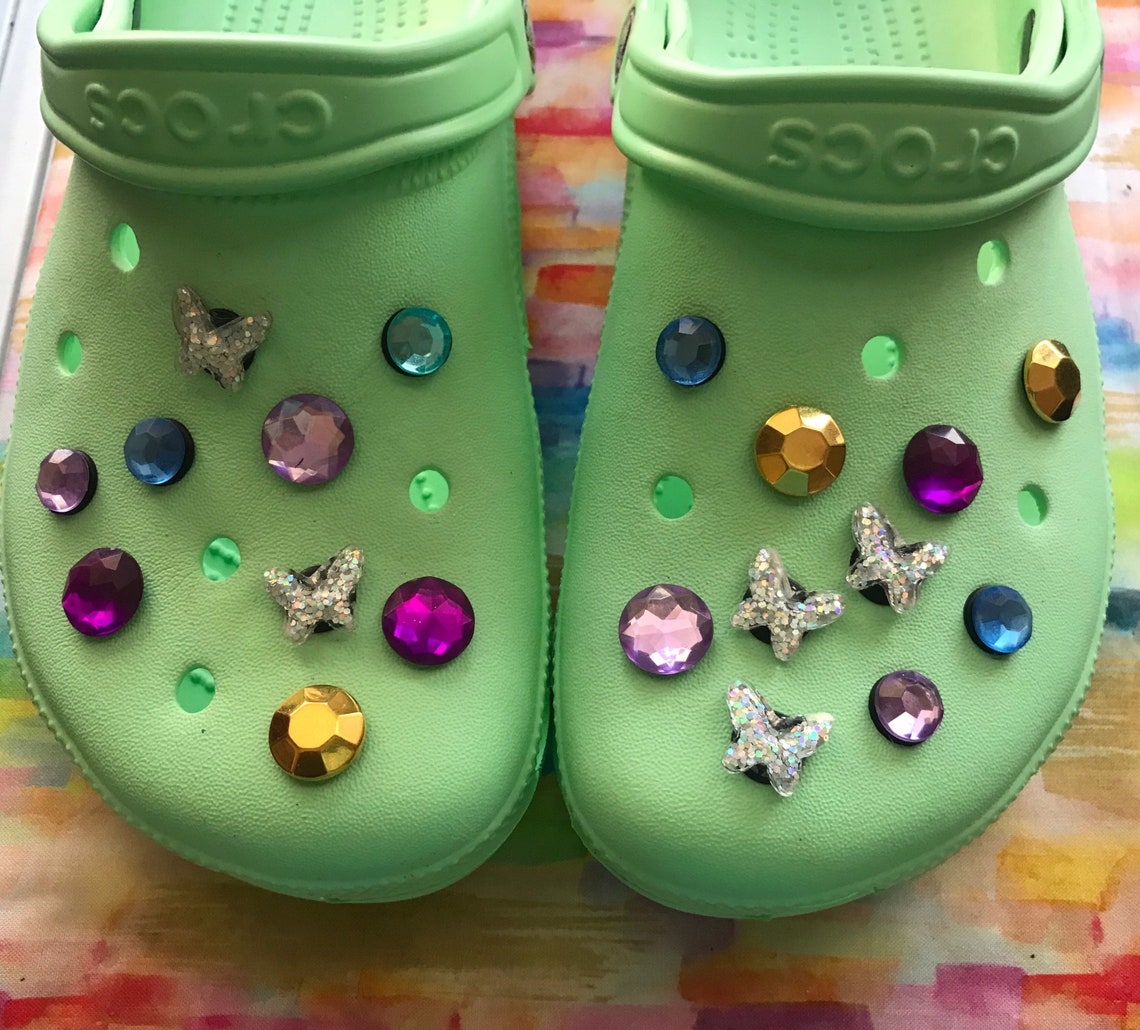 Croc Charms Bling Rhinestones Shoe Clips For Crocs - Etsy UK