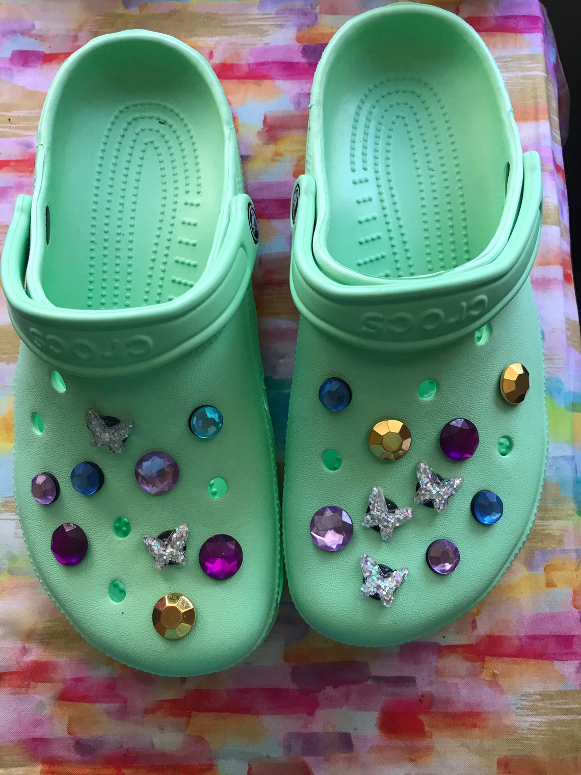 Croc Charms Bling Rhinestones Shoe Clips For Crocs - Etsy UK