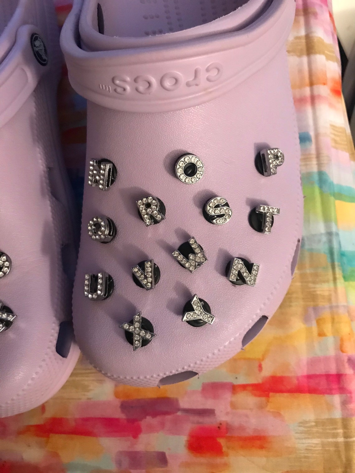 Croc Charms Bling Alphabet Charms Shoe Clips for Crocs Etsy