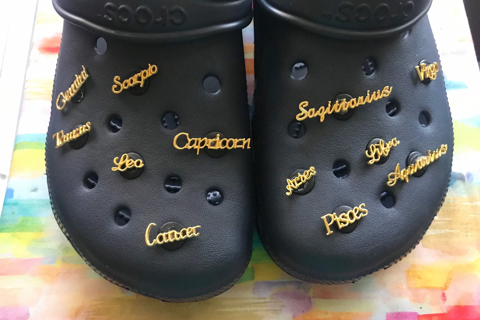 Croc Charms Bling Astrological Sign Zodiac Sign Shoe Etsy
