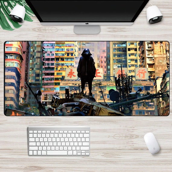 Big Gaming Mousepad 600x300mm Animated Future Cyber City Japan Etsy