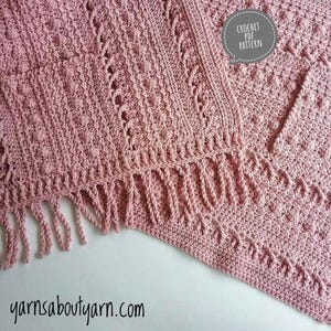 The Cancer Ribbon Pocket Shawl / Pocket Shawl / Cancer / Meaningful Makes
