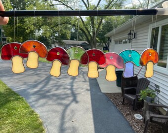 Mushroom babies Stained Glass