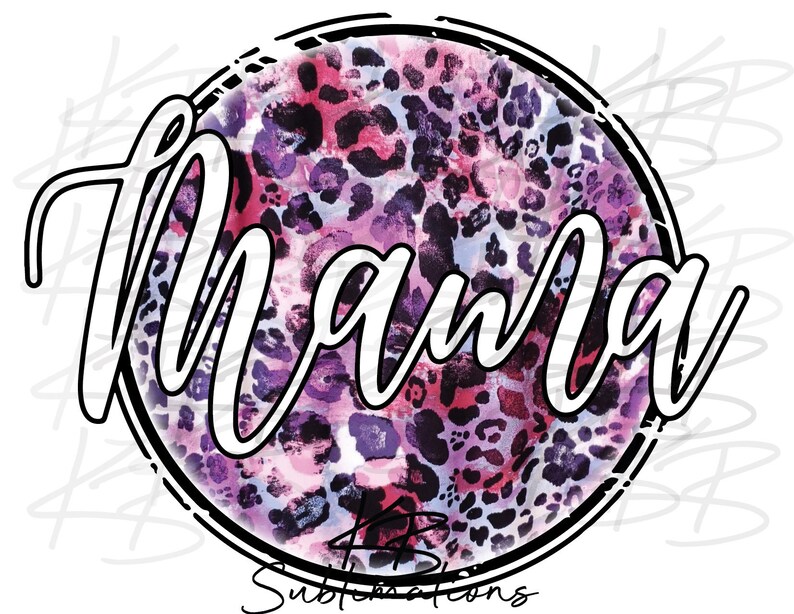 Download Mama 5 Pack Cheetah Print PNG Design Sublimation | Etsy