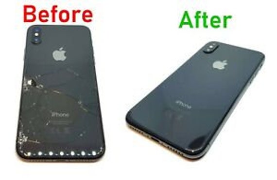 Apple Iphone Back Glass Repair Service Send In Quick Easy Etsy