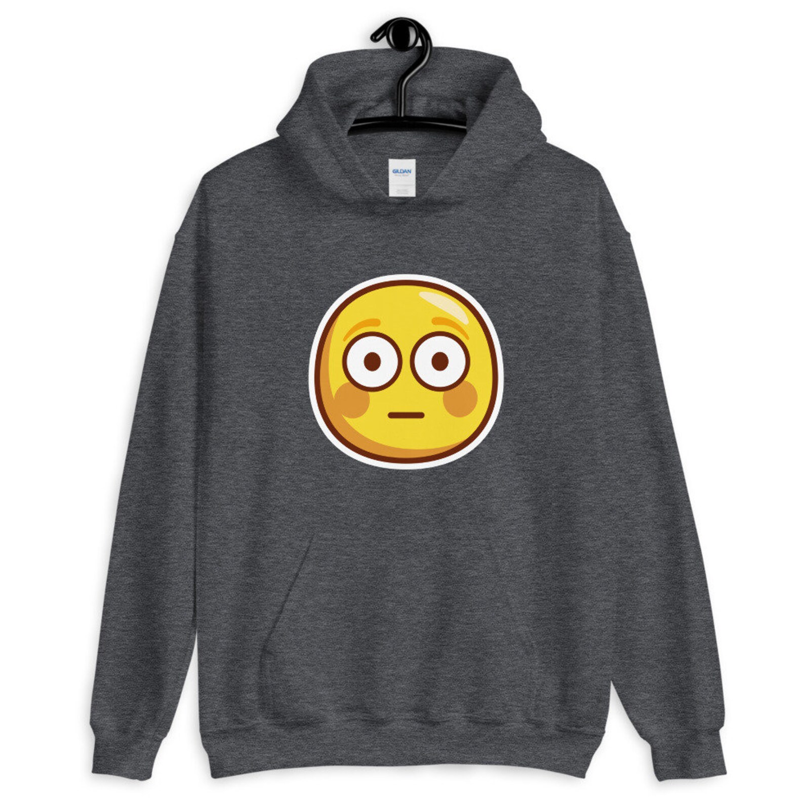 Unisex Emoji Hoodie Shocked Emoji Hoodie Surprised Emoji Etsy