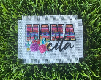 Mamacita frayed hat patch