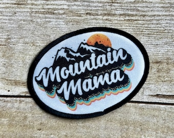Mountain Mama oval patch