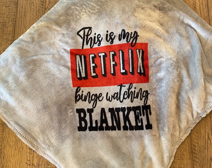 This is My Netflix Binge Watching Blanket Etsy