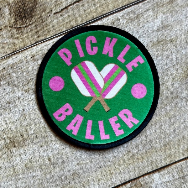 Pickle Baller round patch