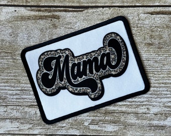 Mama leopard hat patch