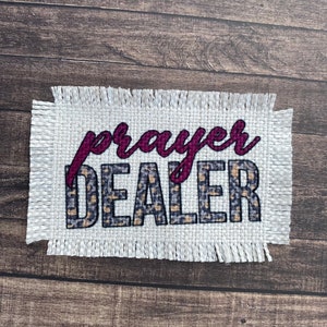 Prayer dealer beanie/toboggan patch