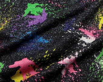 Graffiti Knit Fabric Etsy
