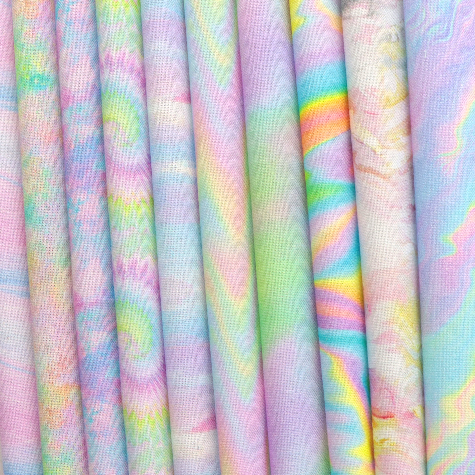 10pcs Tie-Dye Pattern Polyester Cotton Fabric Craft Fabric | Etsy