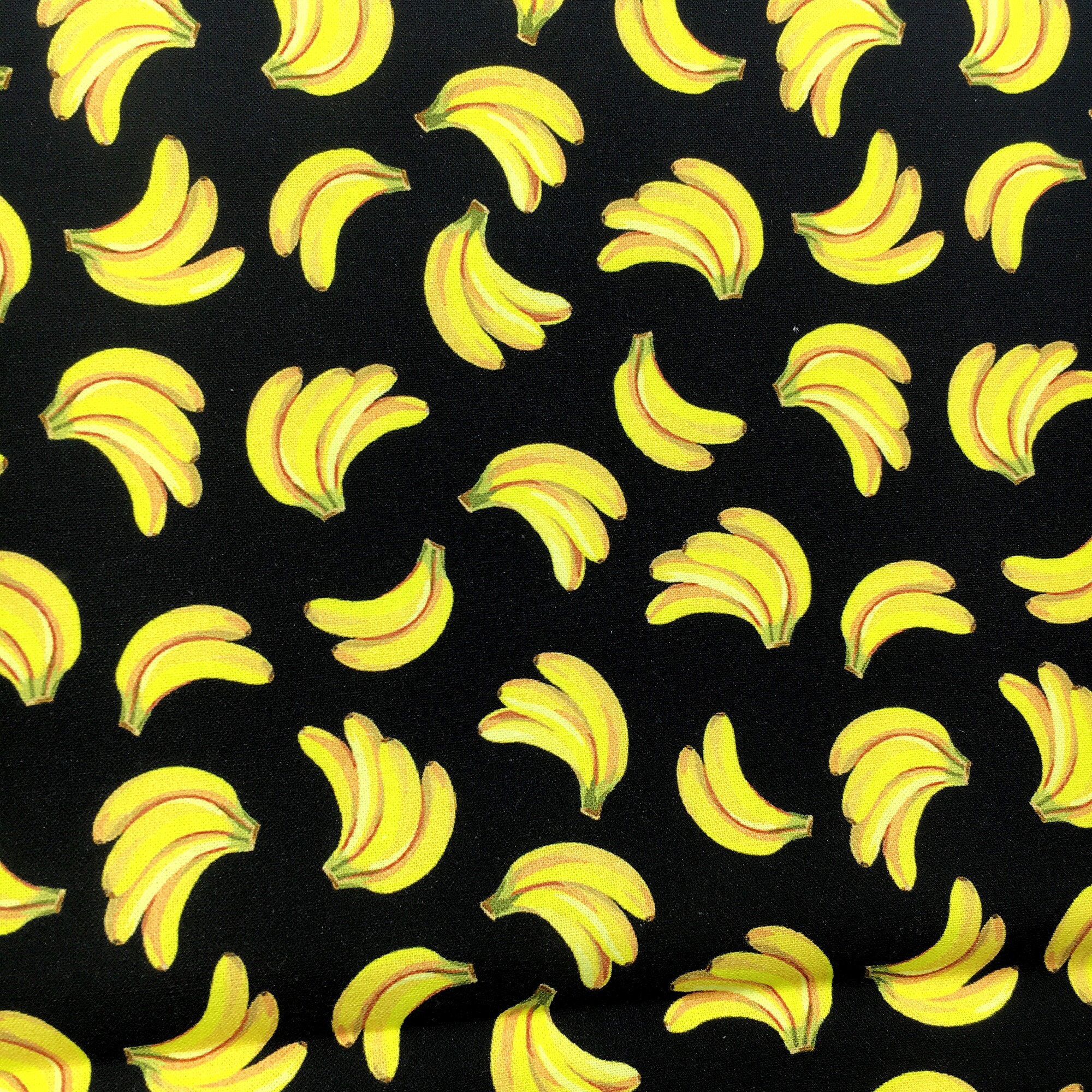 Banana Printed 100 Cotton Fabric by Half Yard for DIY Sewing Etsy