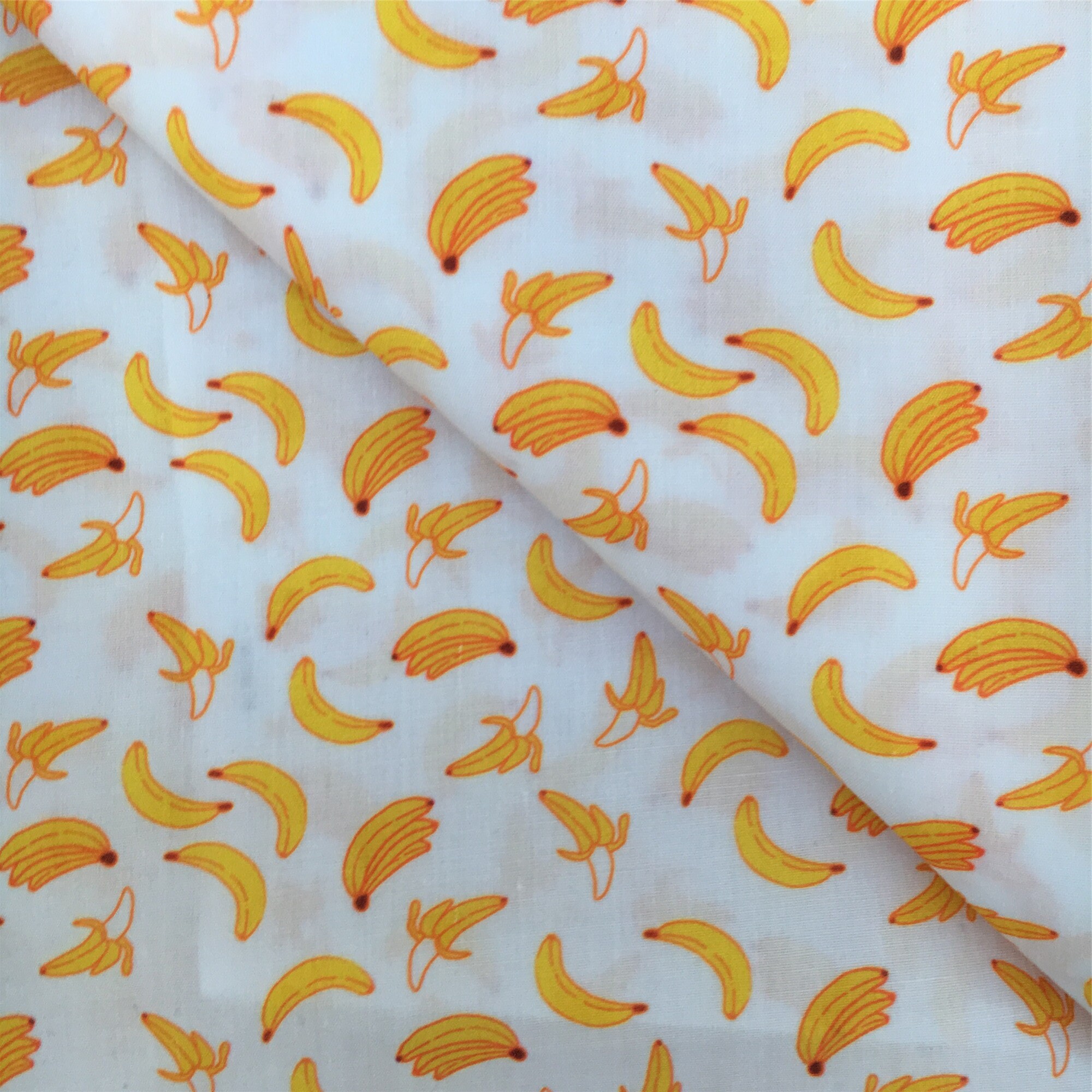 Banana Printed 100 Cotton Fabric by Half Yard for DIY Sewing Etsy