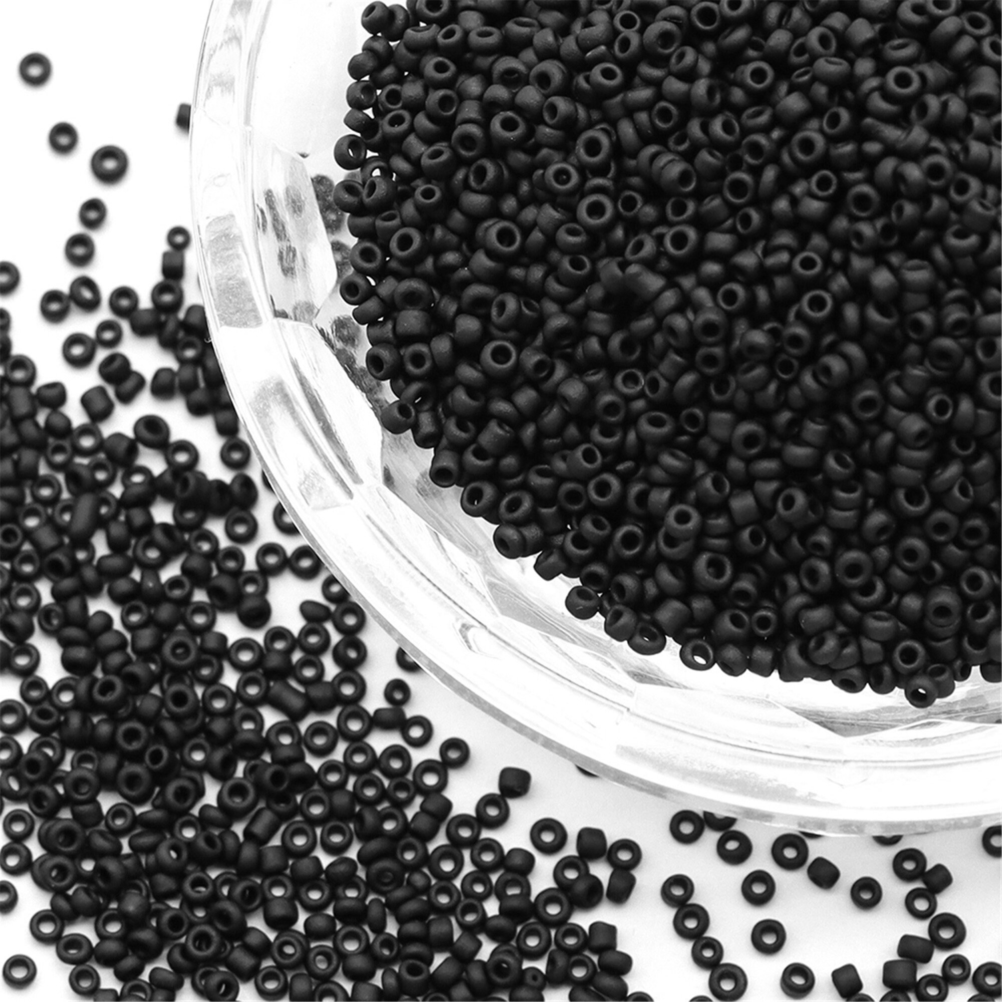 2mm Small Black Seed Beads Miyuki Delica Seed Beads Matte | Etsy