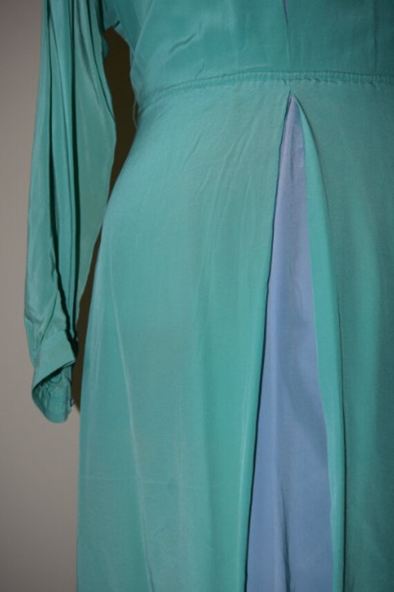 Vintage Puccini Turquoise Silk Dress - image 5