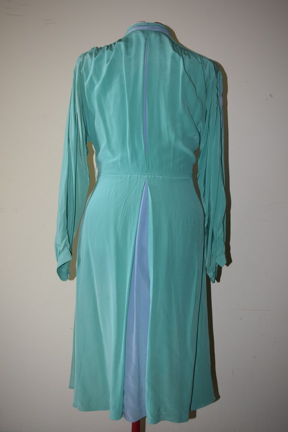 Vintage Puccini Turquoise Silk Dress - image 2