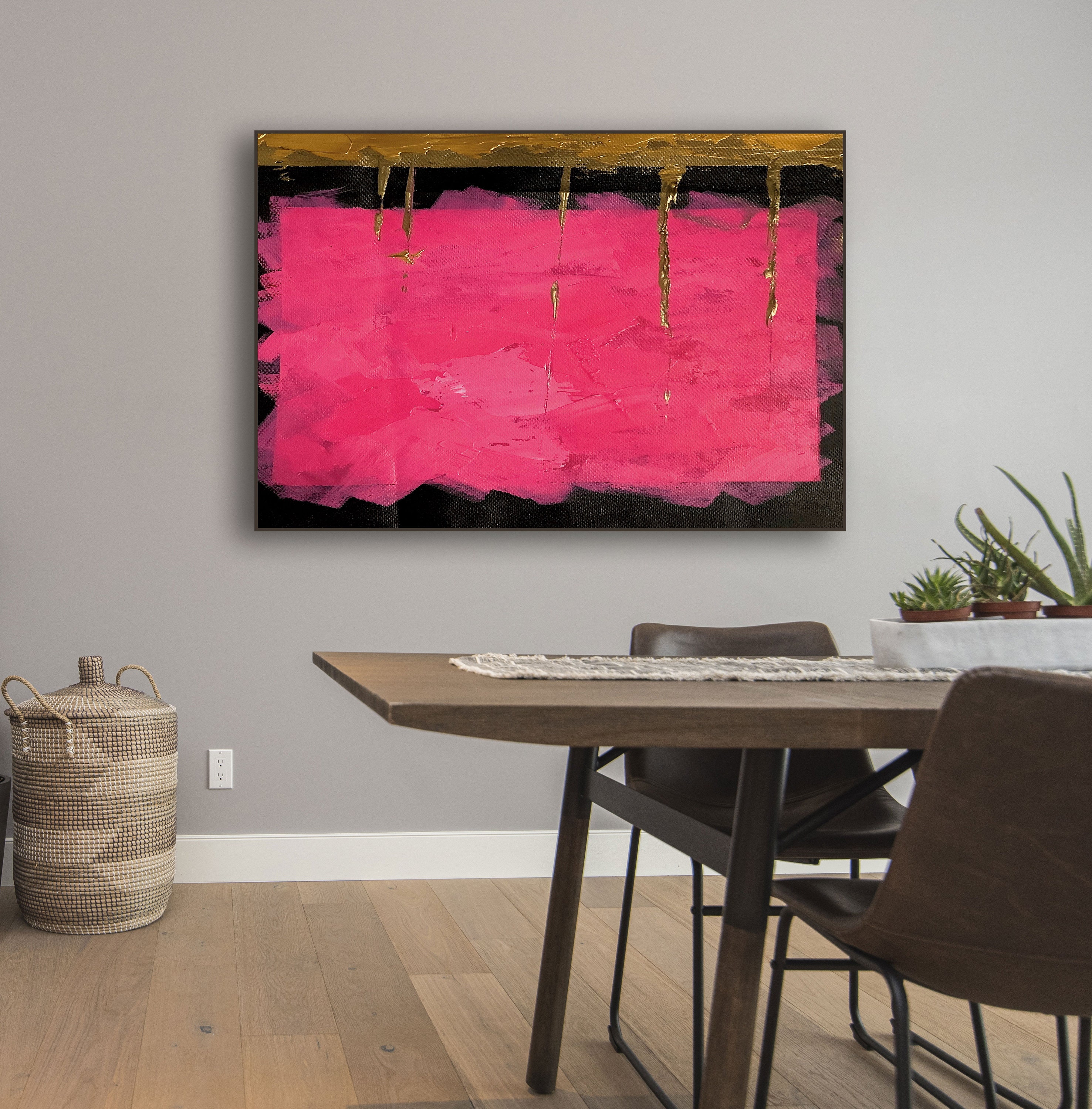 Modern Abstract Painting Bathroom Wall Decor Huge Wall Art Etsy