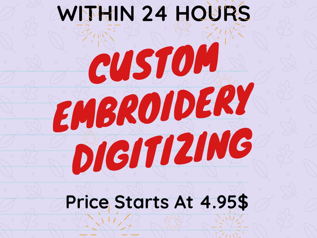 Custom Digitizing Embroidery Designs Custom Embroidery Custom Logo