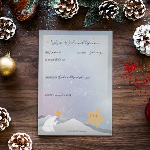 Wichtel/Wichteltür/Wichtel Zubehör/Weihnachtsmann/Geschenkidee für Kinder/WunschzettelAdventskalender Kinder/Wunschzettel/Nikolaus