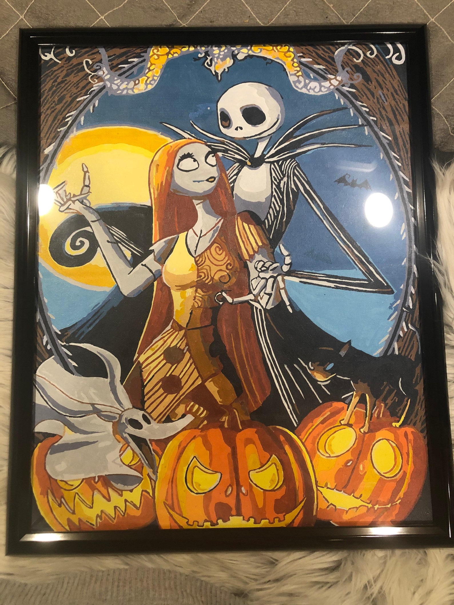 Nightmare Before Christmas Painting Etsy