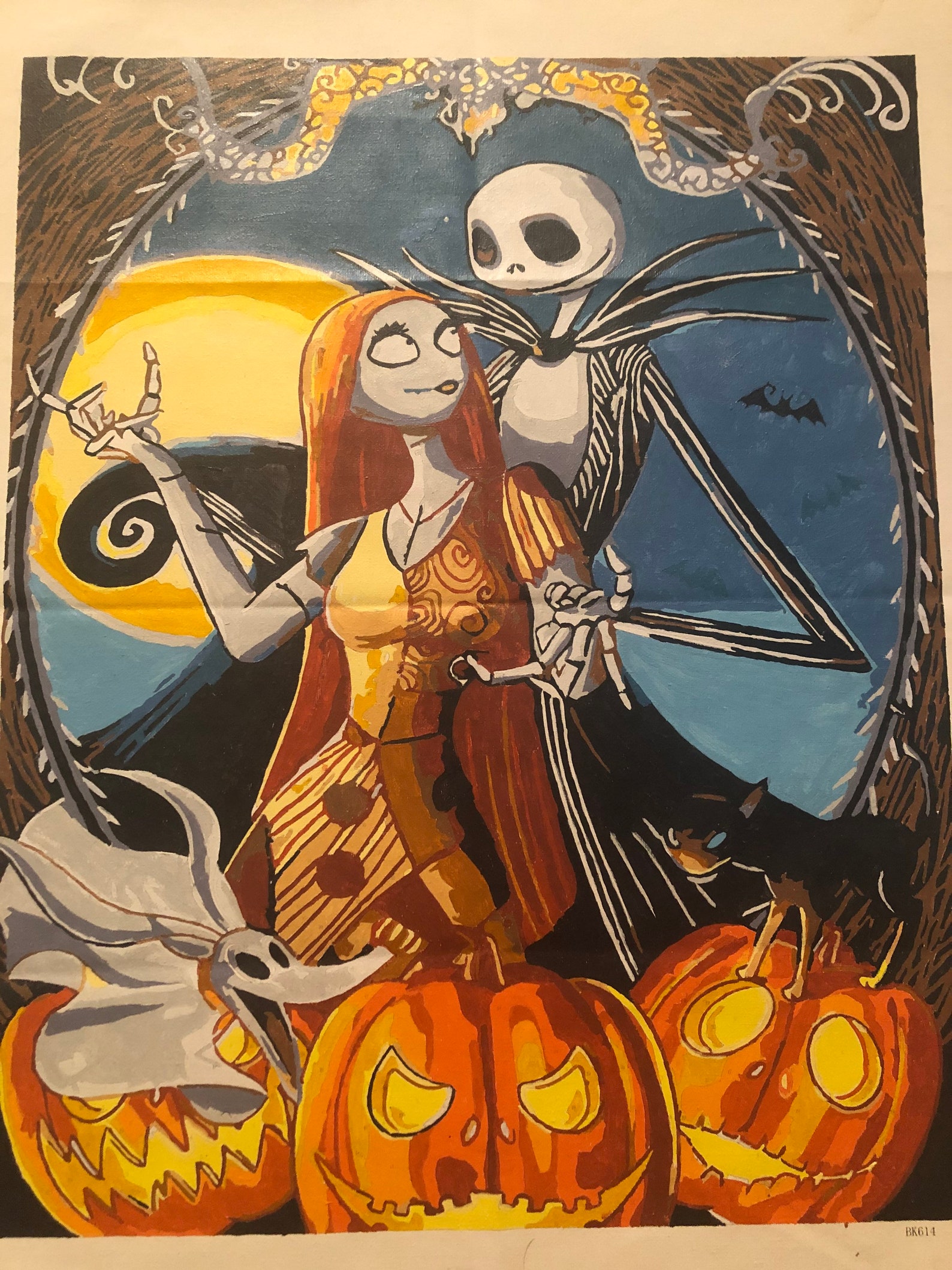 Nightmare Before Christmas Painting Etsy