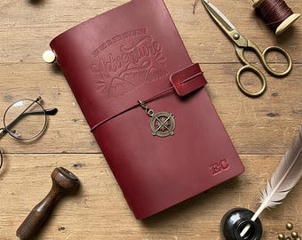 Leather Personalized Journal, Engraved Journal, Personalized Journal for Women, for Men, Leather Planner, a5 Notebook Cover, Dentist Gift