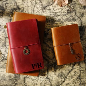 Personalized Leather Journal: Engraved Cowhide A5 Notebook Cover
