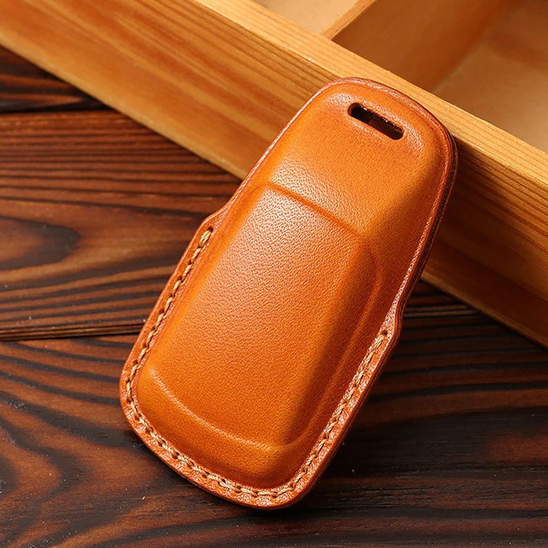 Handmade Leather Car Key Fob Cover for Audi image 7