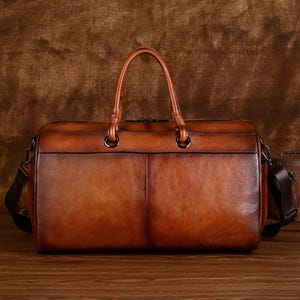 Leather Weekender Bag, Leather Duffle Bag, Large Travel Bag, Personalized Outdoor Bag, Holdall Bag, Groomsmen Gift Bag, Leather Gym Bag