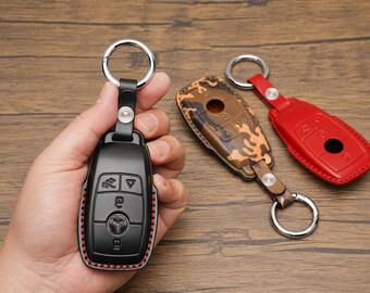 Handmade Leather Key Fob Cover: Mercedes-Benz E/S/C/G-Class